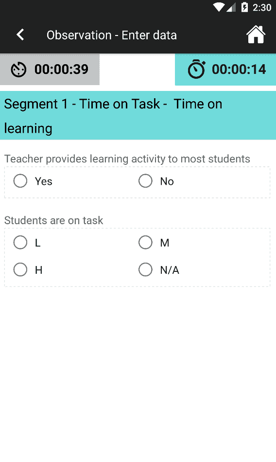 timed questions